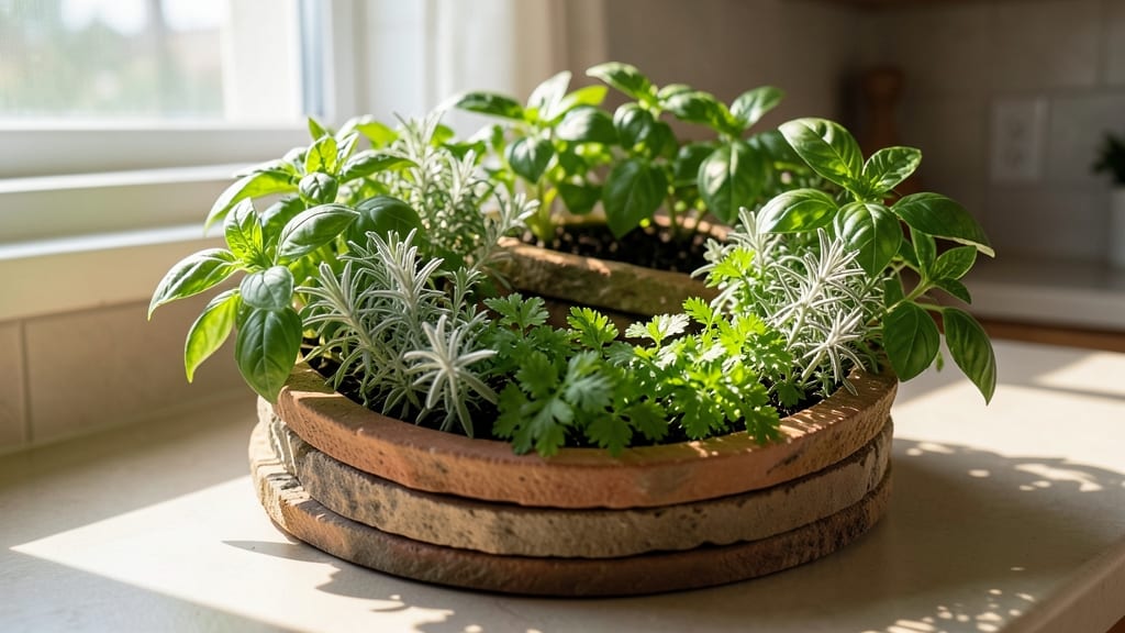 Edible Herb Spiral Design