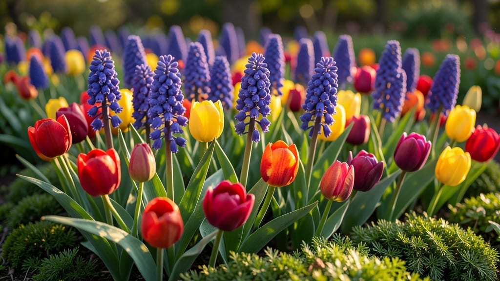 Tulip And Hyacinth Mixed Height Bed