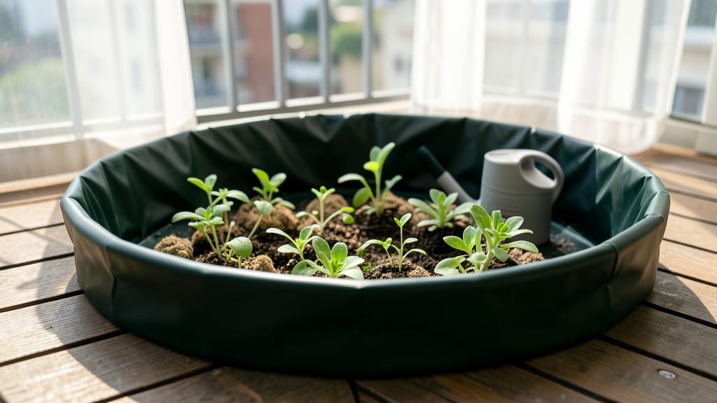 Vinyl Liner Circle Garden Bed