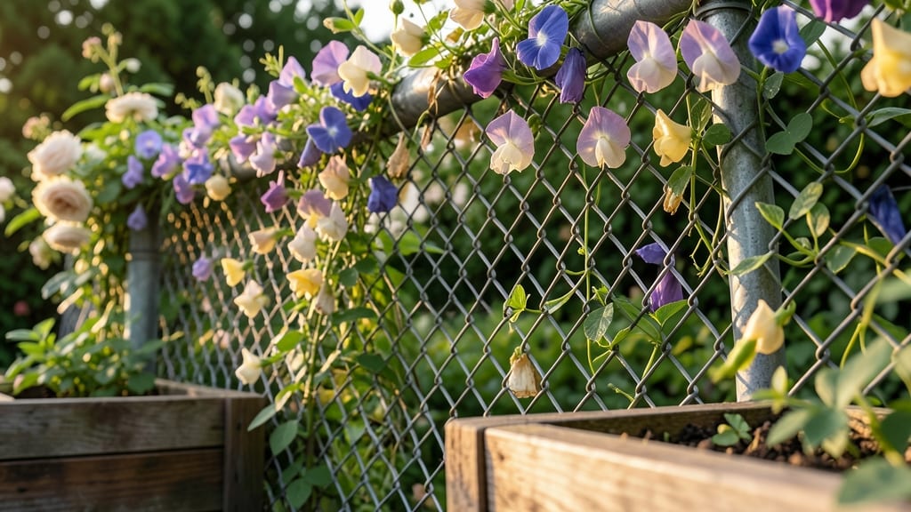 Chain Link With Greenery Wrapping