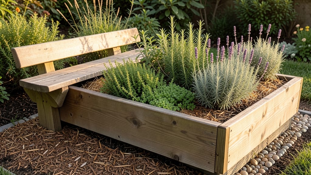 Raised Bed With Bench: Multi-Use Garden Edge for Seating and Planting