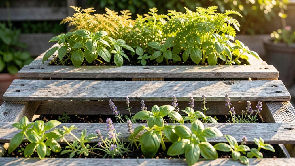 Pallet Wood Herb Garden