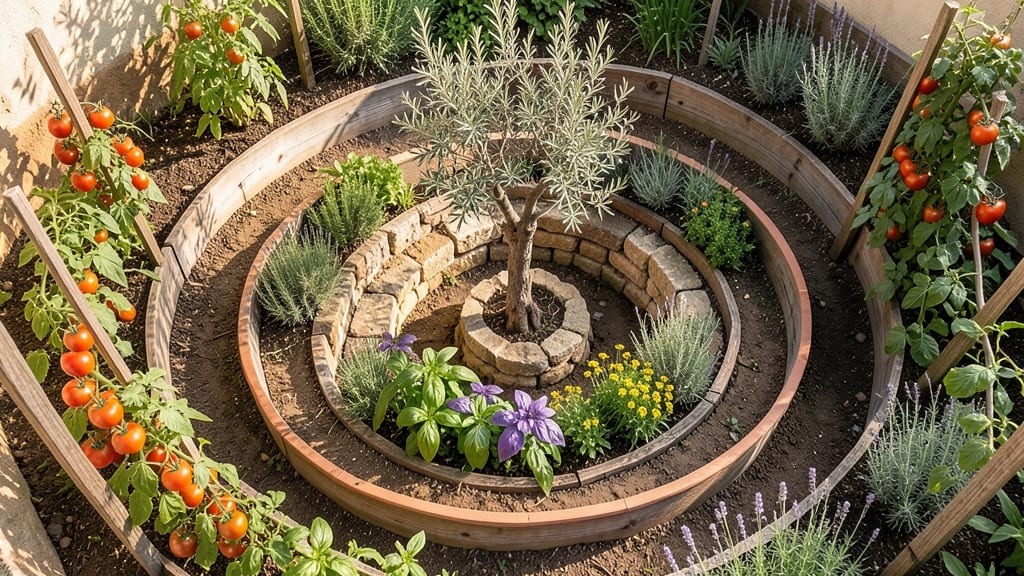 Spiral Vegetable Garden Design