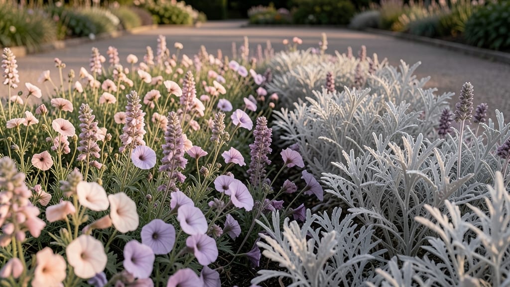 Monochromatic Gradient Flower Bed