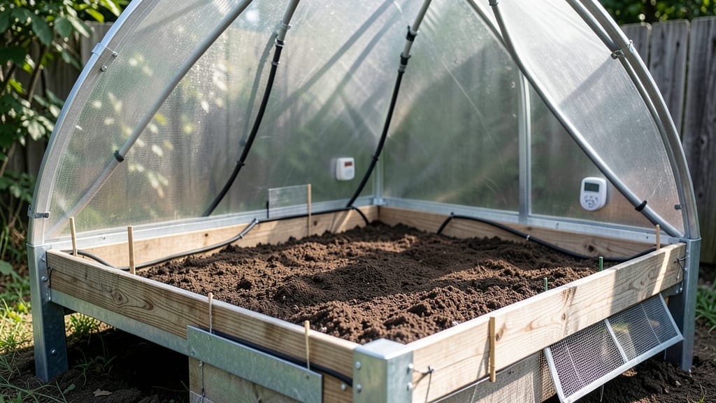 Raised Bed Greenhouse: Modular Climate Control for Year-Round Harvests