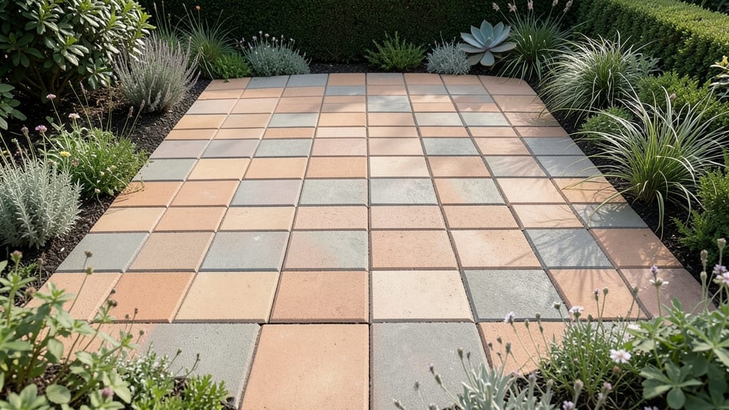 Geometric Brick Grid Patterns