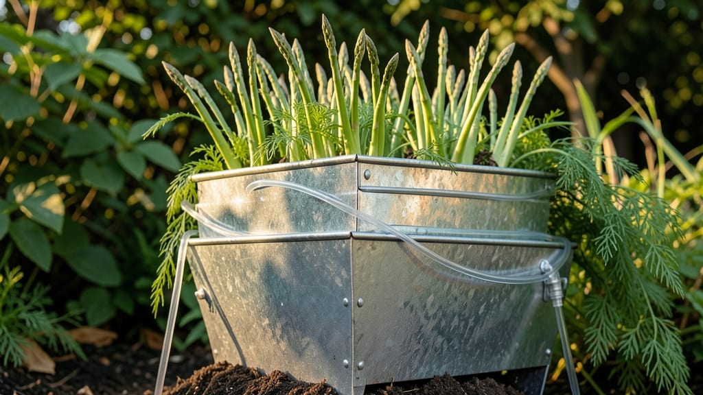 DIY Tiered Metal Planter with Drip Irrigation