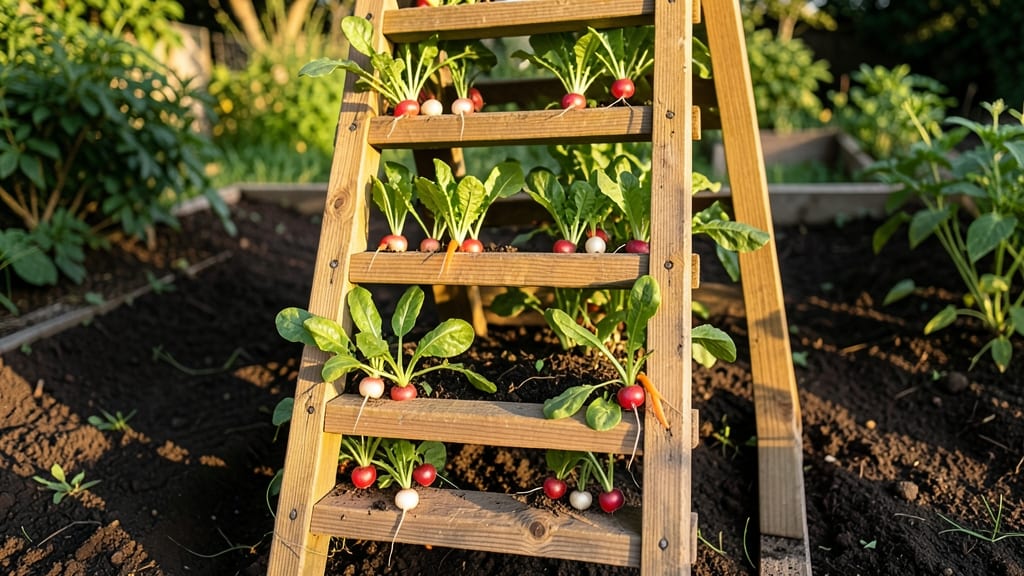 Ladder Trellis for Succession Planting
