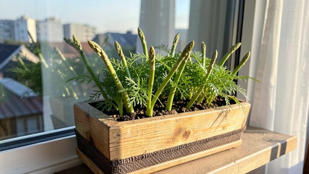 Window Box Asparagus Planter for Small Spaces