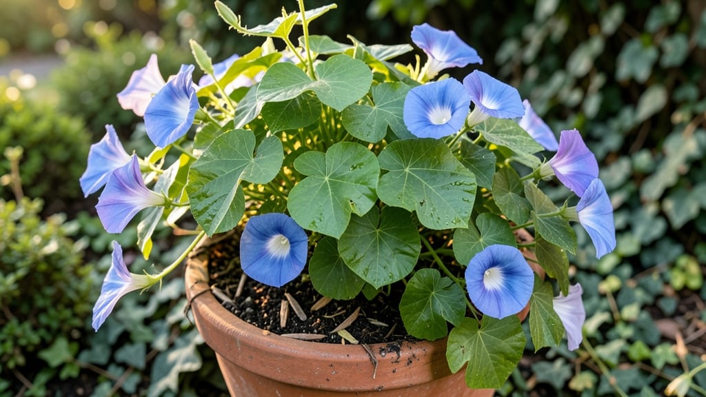 Morning Glory 3 Lobed Leaf Vine: Heat-Triggered Purple Spikes That Rebound After Frost