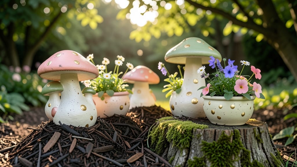 Fairy Tale Mushroom Planters