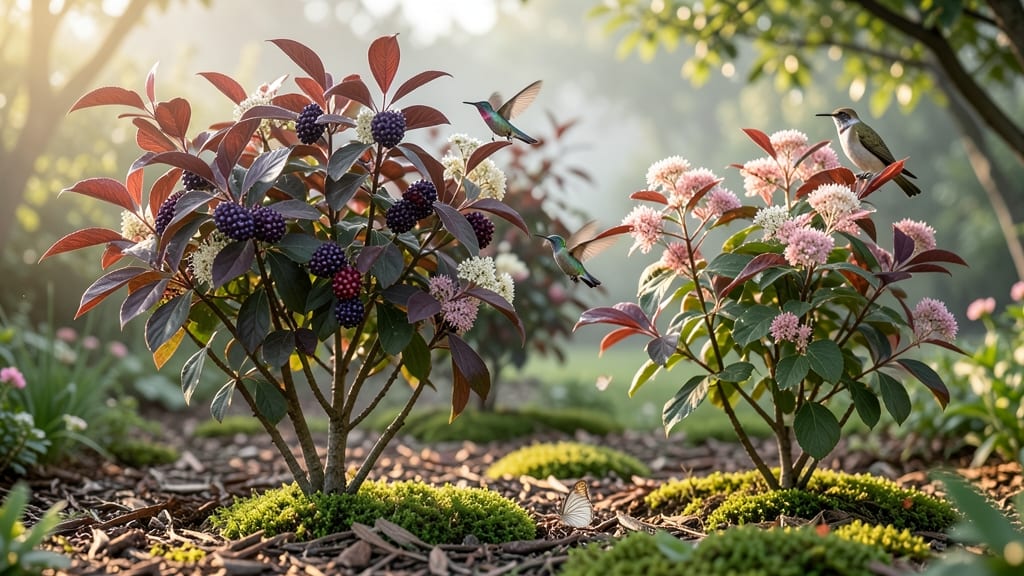 Wildlife-Friendly Shrub Layer with Elderberry and Serviceberry