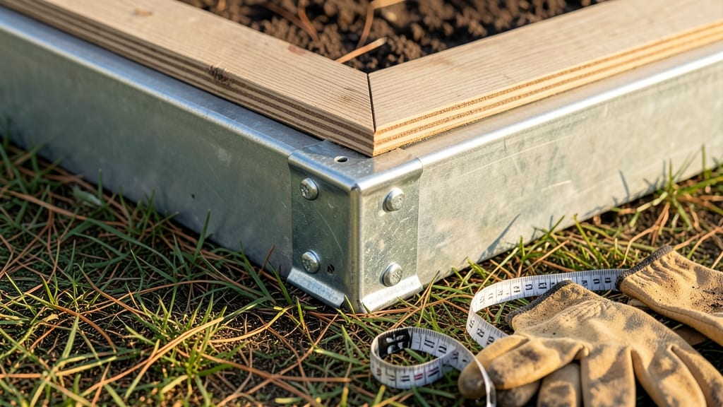 Metal Raised Bed Corner Brackets: Heavy-Duty Galvanized Strength for Years of Use
