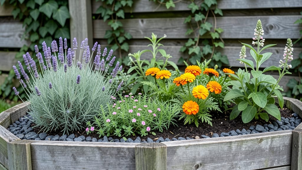 Raised Bed Fence Design: Privacy Screen With Edible Privacy Blooms