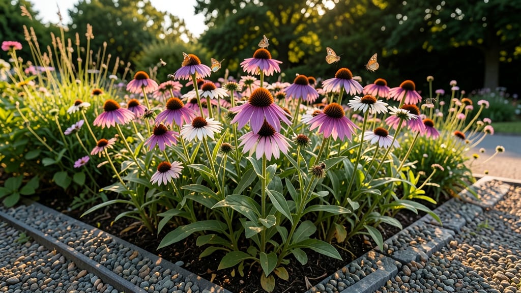 Rainbow Coneflower Pollinator Paradise