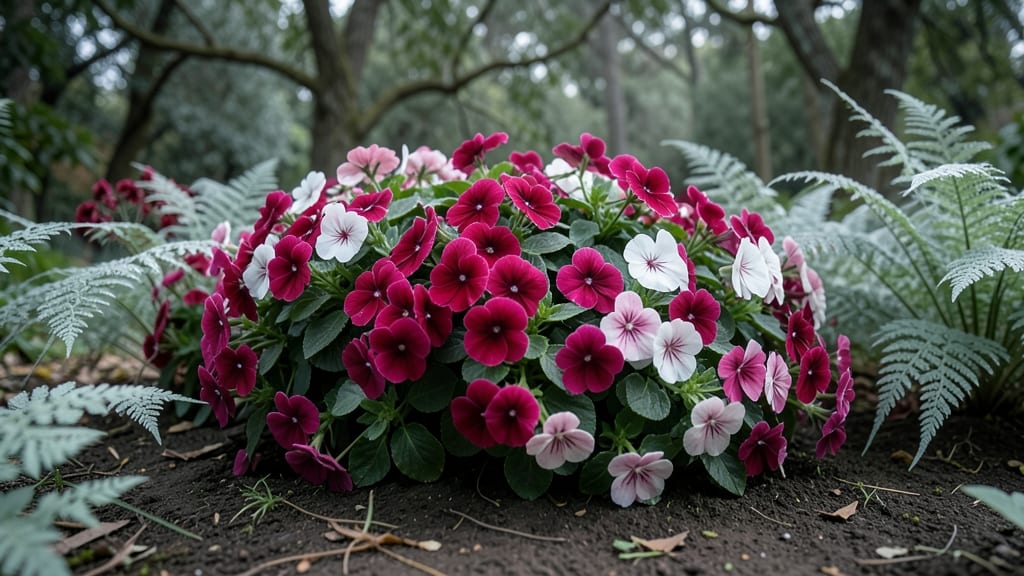 Shade-Loving Impatiens and Ferns Combo