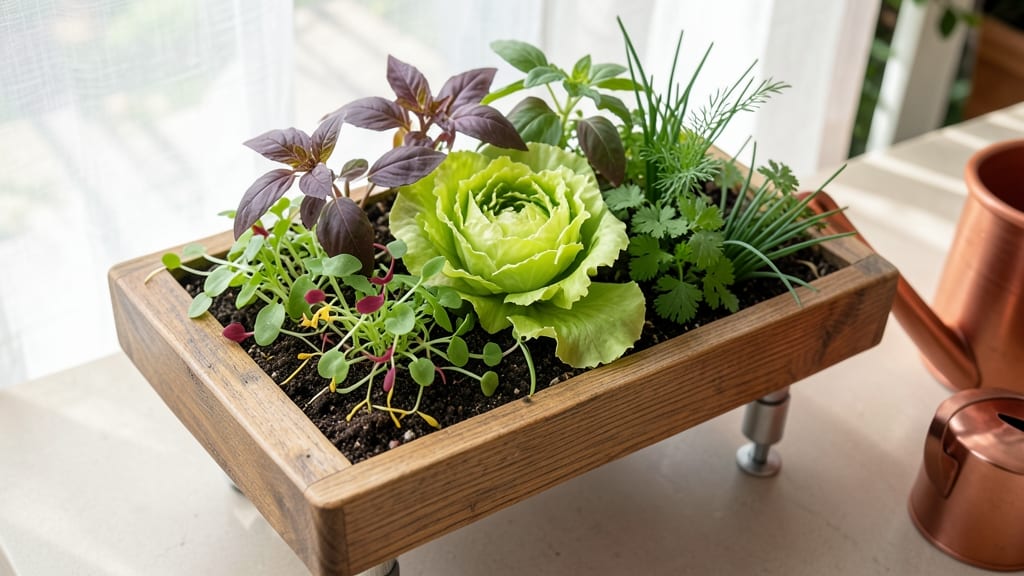 Salad Table Planter Layout