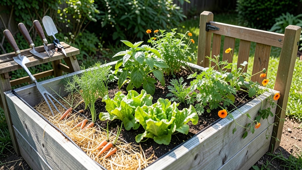 Raised Bed With Gate: Secure Privacy and Plant Protection in One