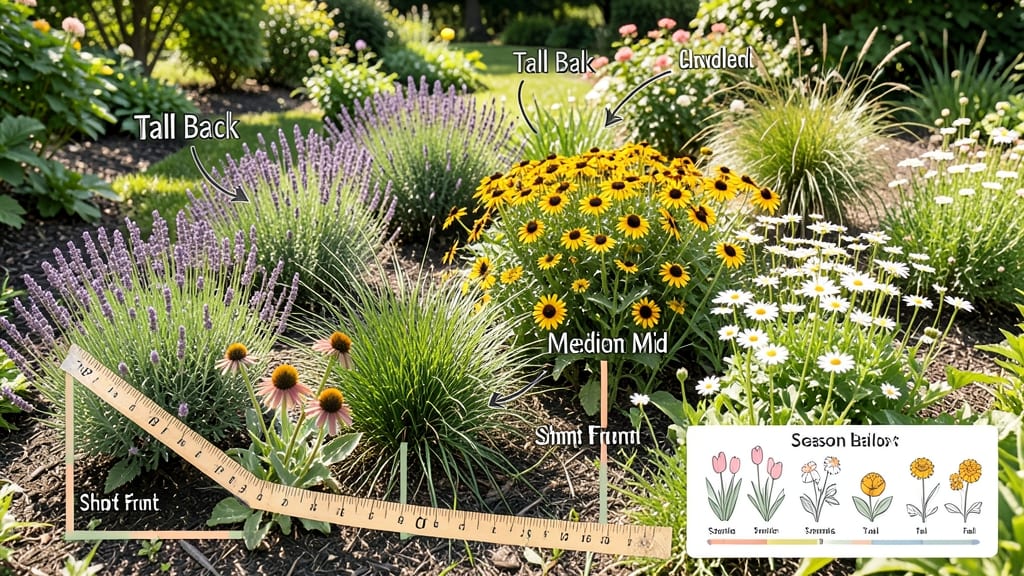 Flower Bed Layout Planner: Modular Designs for Year-Round Visual Impact