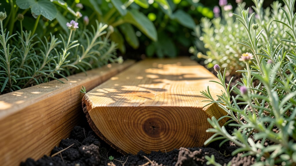 Cedar Wood Raised Bed Edging