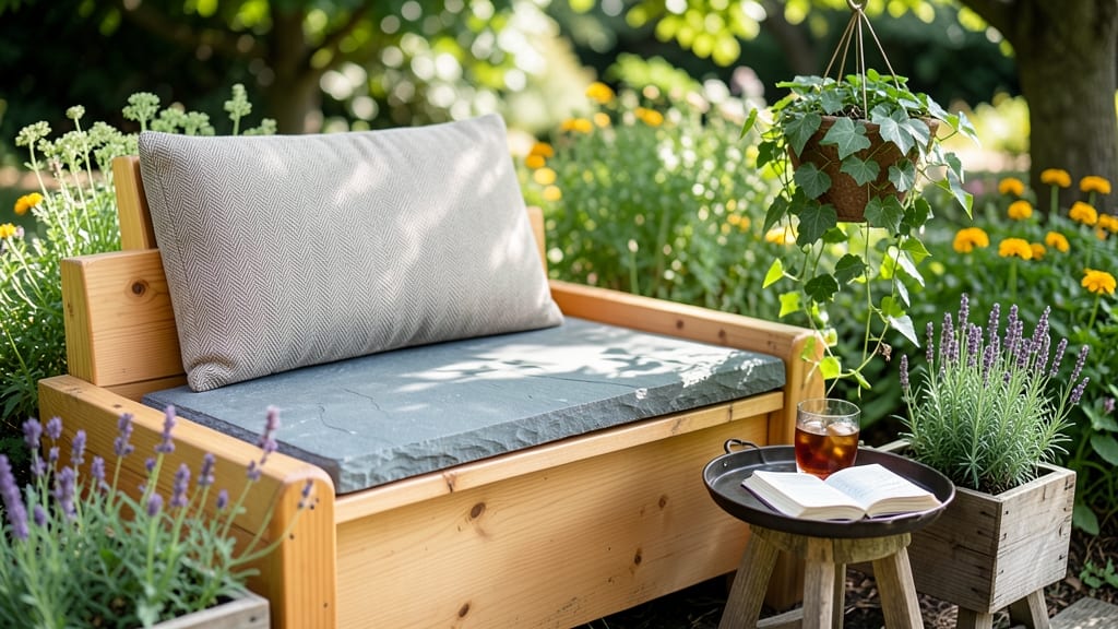 Raised Bed Seat: Elevated Comfort With Durable Cedar Design