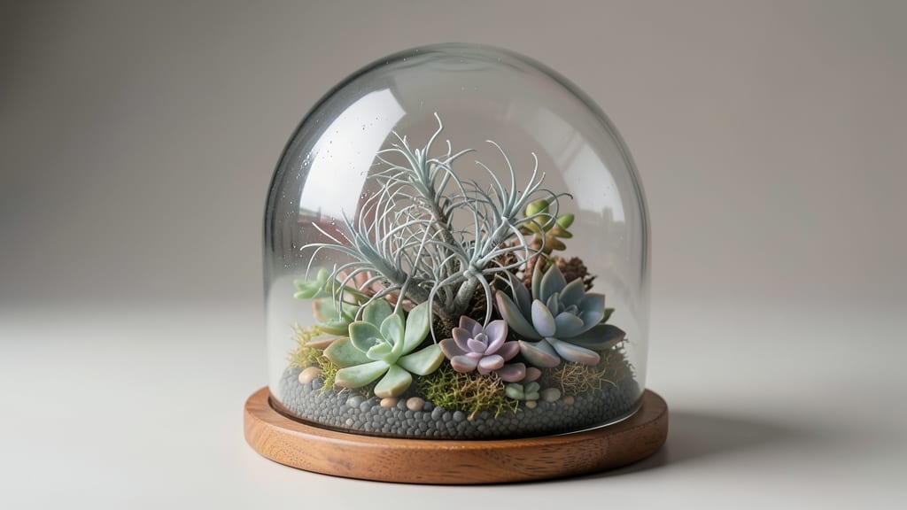 Glass Dome Circle Terrarium Garden