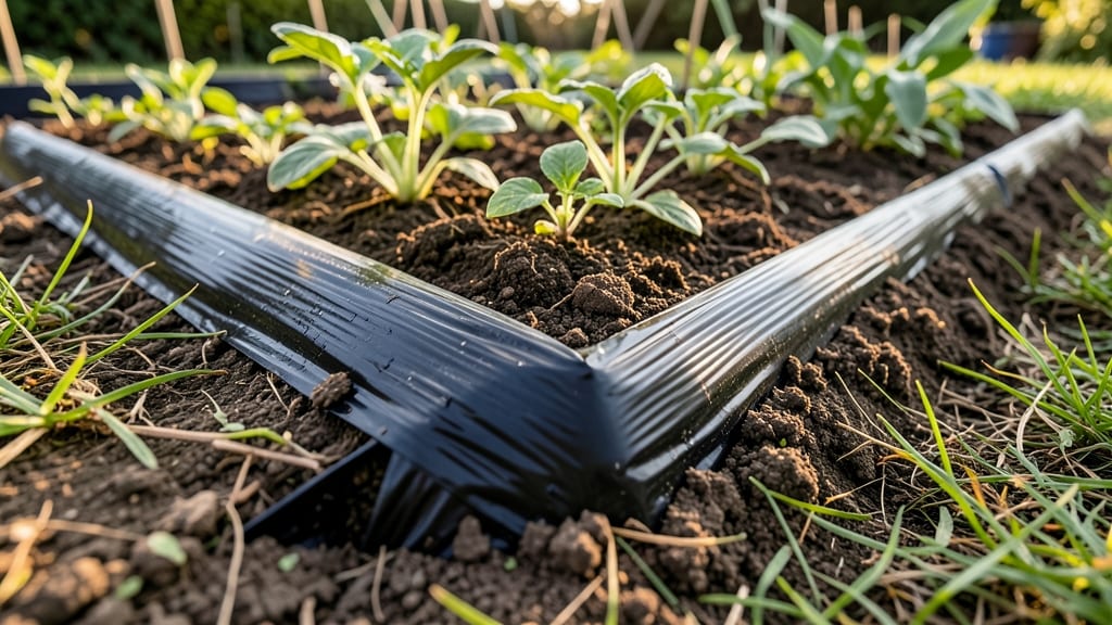 Black Plastic Edging for Low-Maintenance Precision