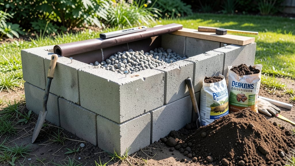 How to Build a Raised Garden Bed With Cement Blocks: Stack-and-Lock Durability for Any Space