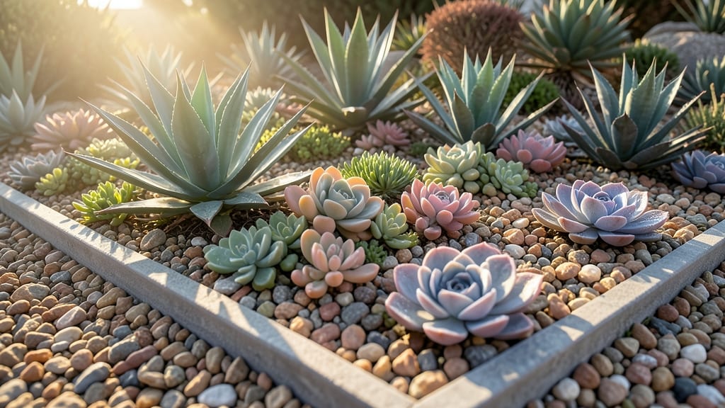 Drought-Tolerant Succulent Gravel Garden