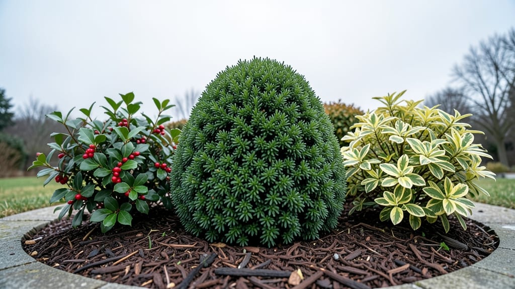 Mixed Evergreen Shrub Circle