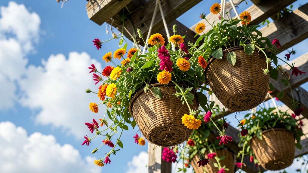 Vertical Hanging Basket Garden