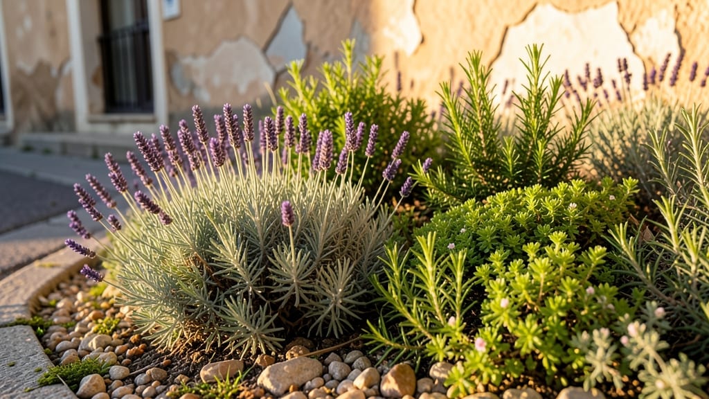 Drought-Proof Mediterranean Herb Garden with Lavender
