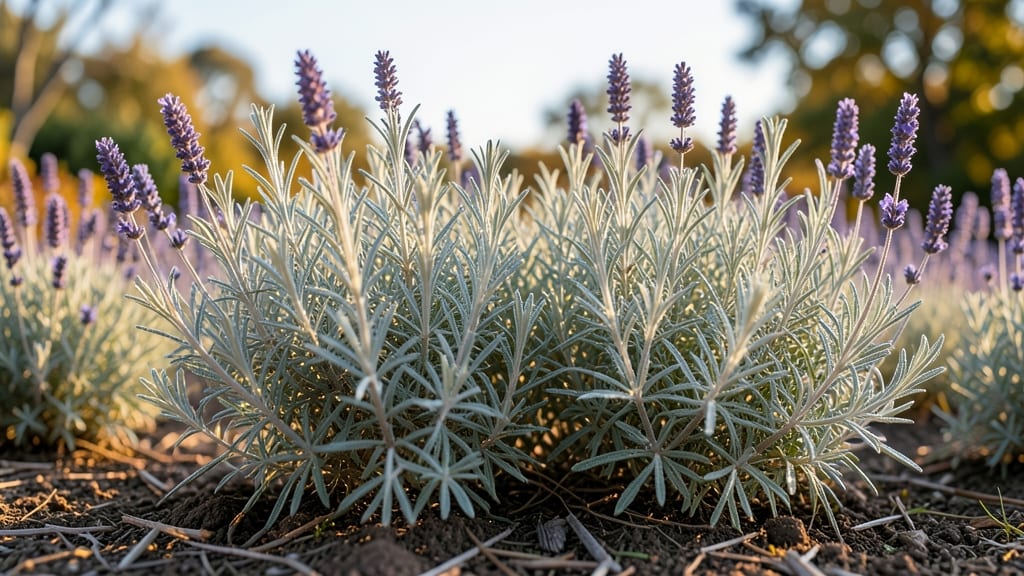 Russian Sage and Lavender Drought-Tolerant Border