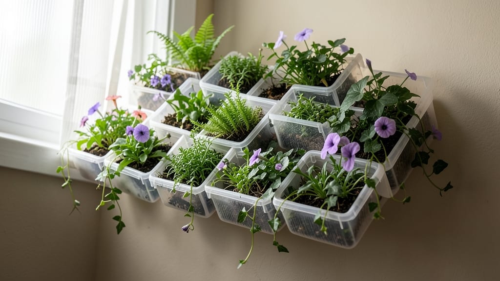 Modular Plastic Pocket Planters for Easy Customization