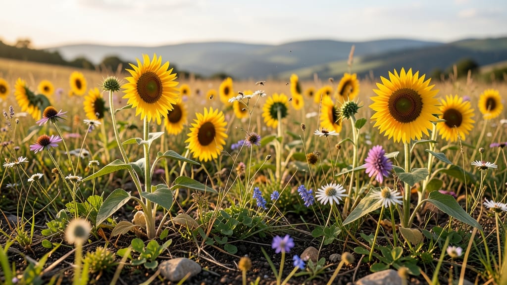 Sunflower Meadow Mix with Wildflowers