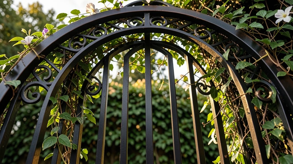 Wrought Iron Arched Fencing