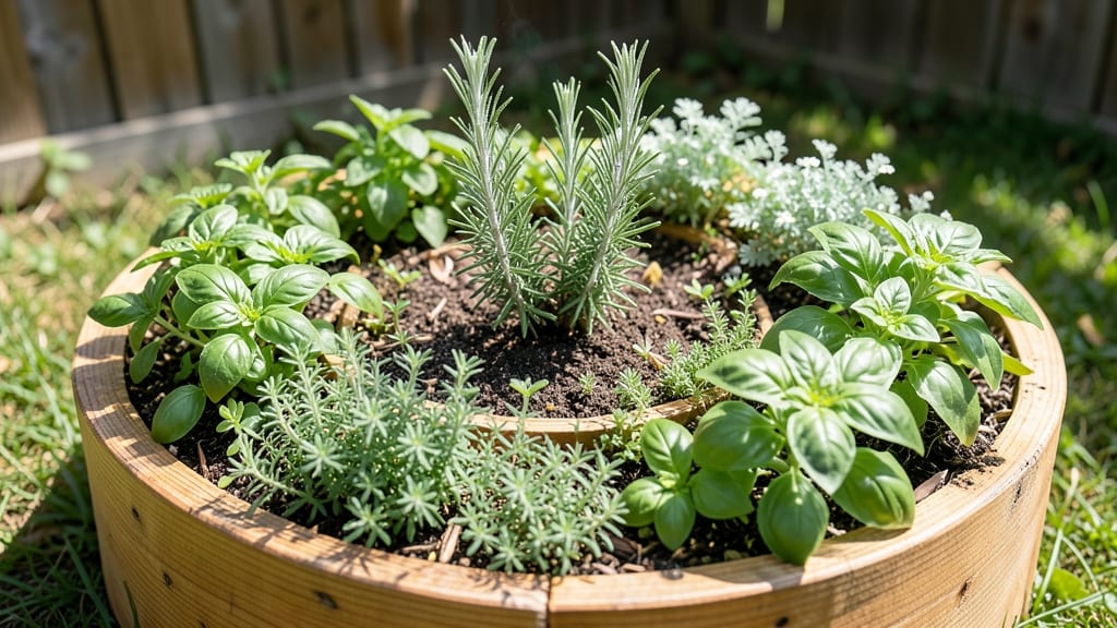 Raised Bed Herb Spirals