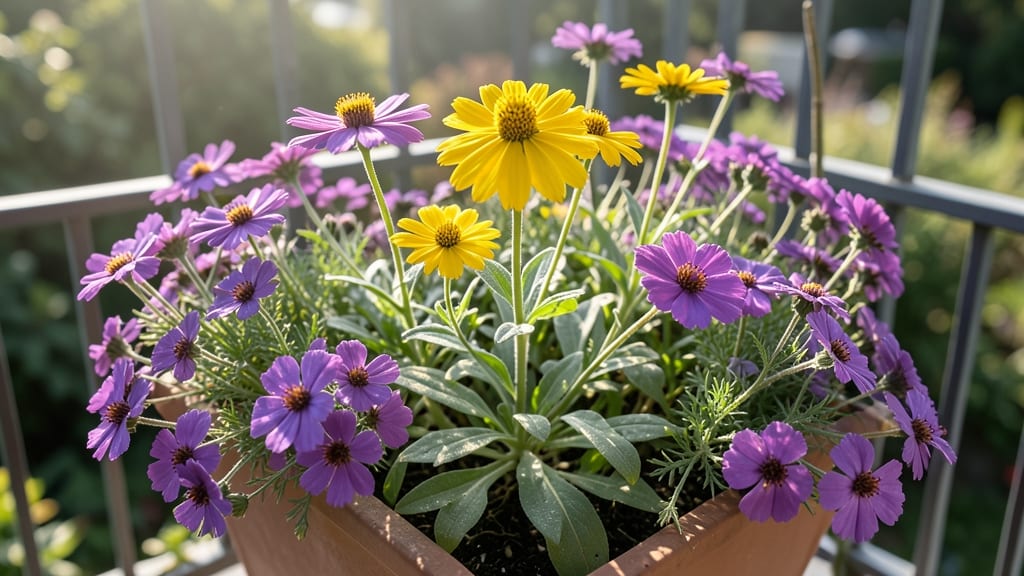 Dwarf Butterfly Bush and Coreopsis