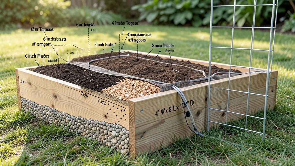 Raised Bed Diagram: Modular Layout for Perfect Plant Spacing