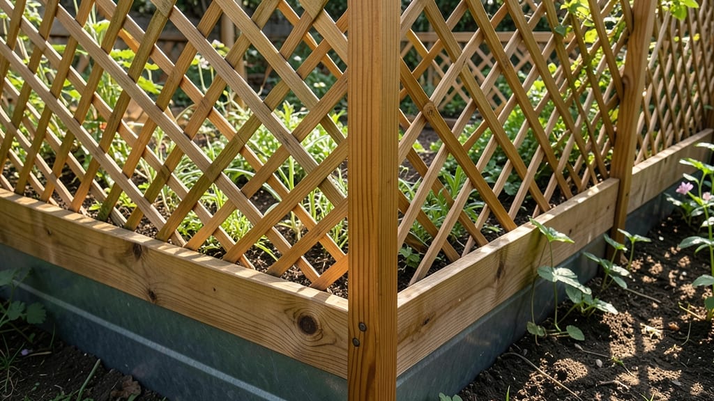 Cedar Wood Privacy Lattice Fence