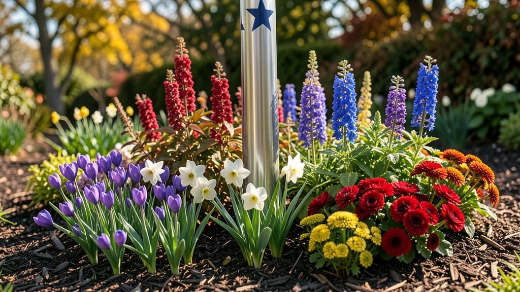 10 Flower Bed Around Flag Pole Ideas: Patriotic Plant Pairings That Frame Your Yard’s Focal Point