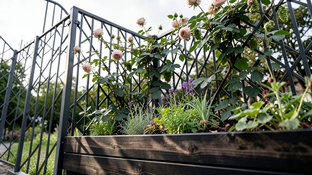 Metal Trellis Privacy Fence