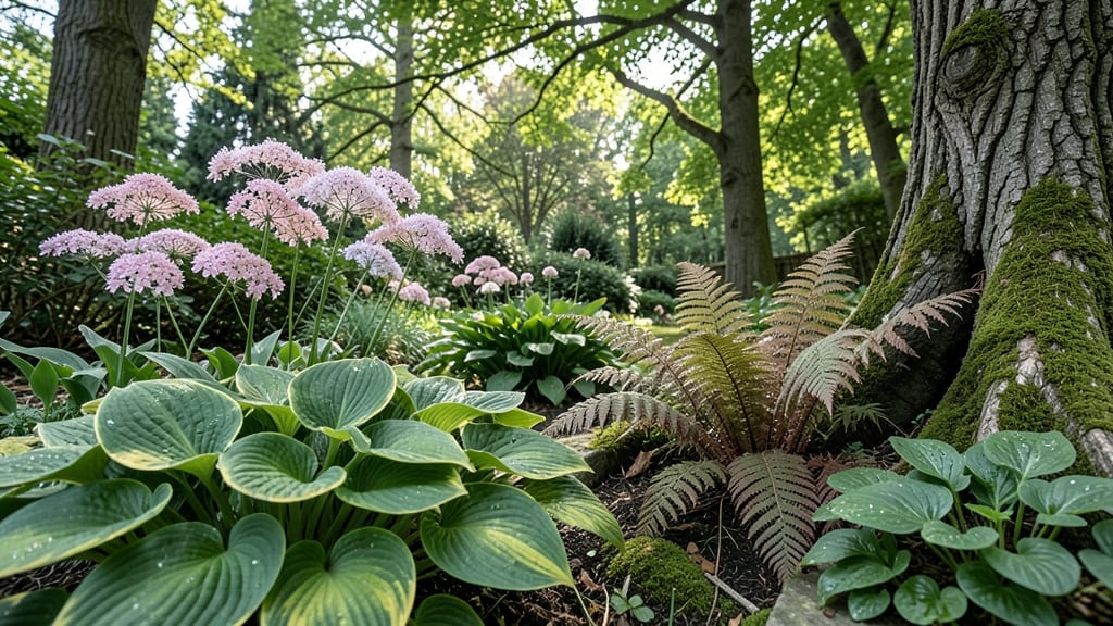 Shade-Loving Woodland Cottage Garden
