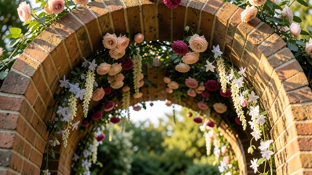 Brick Archway Flower Tunnels