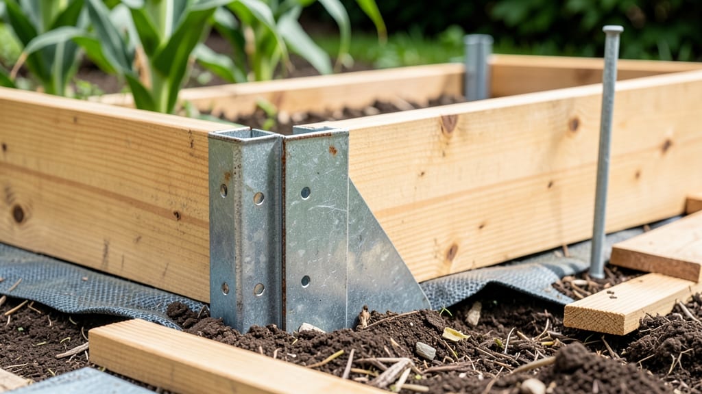 Garden Bed Corner Braces: Heavy-Duty Stability for Permanent Planters
