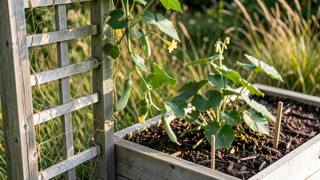 Garden Bed and Trellis: Modular System for Vertical Planting Expansion