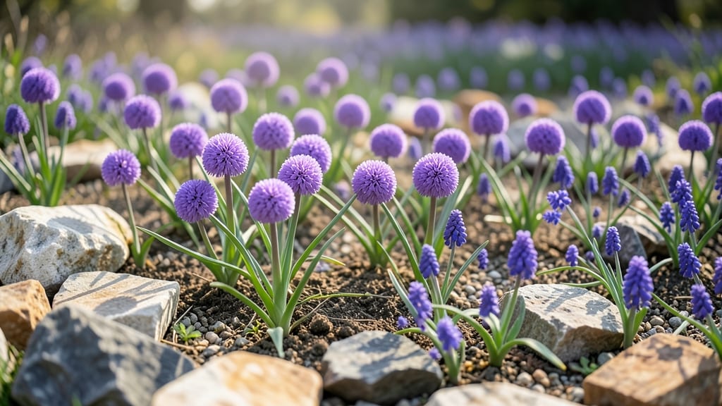 Rock Garden with Bulbous Plants