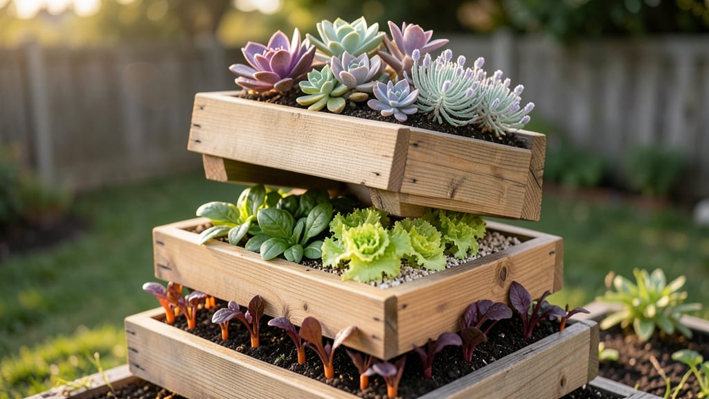 Tiered Raised Planter Boxes