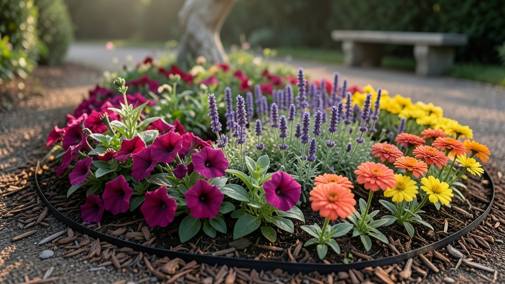 Color-Blocked Annual Borders for Seasonal Interest