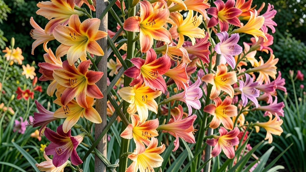 Daylily Rainbow Curtain